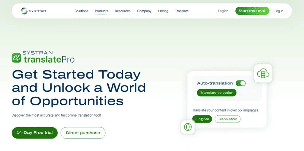 Best Machine (AI) Translation Tools - SYSTRAN